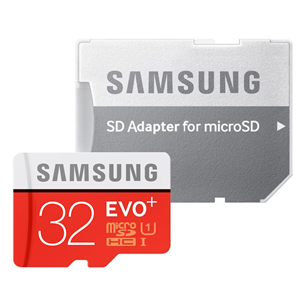 Micro SDHC memory card + adapter Samsung EVO Plus (32 GB)