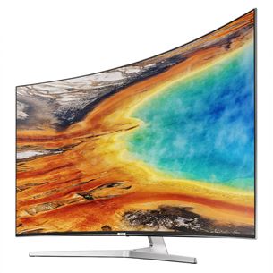 Samsung LCD 4K UHD, 55'', central stand, silver - Curved TV