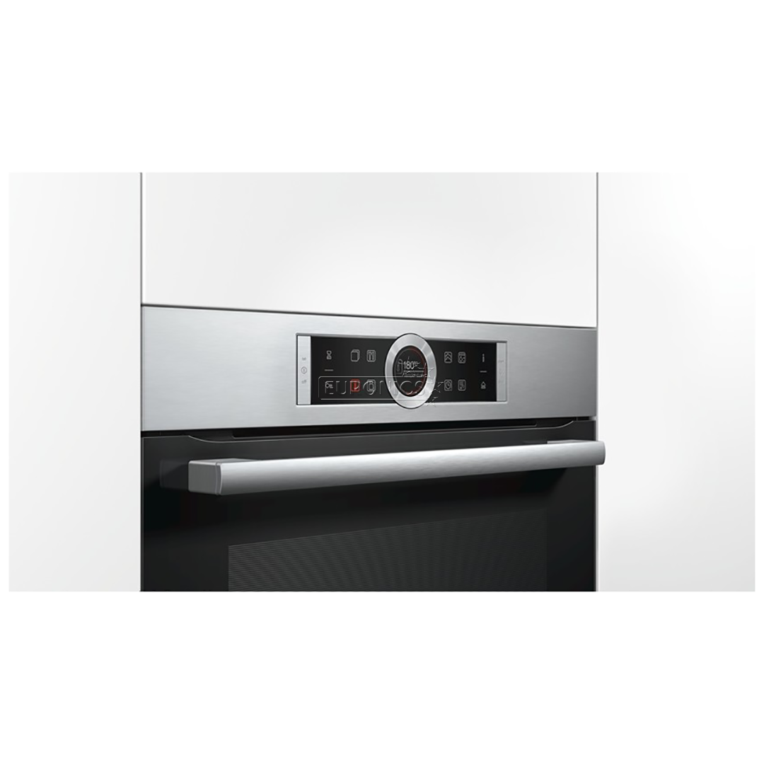 Bosch Serie 8, pyrolytic cleaning, added steam function, 71 L, inox - Built-in Oven