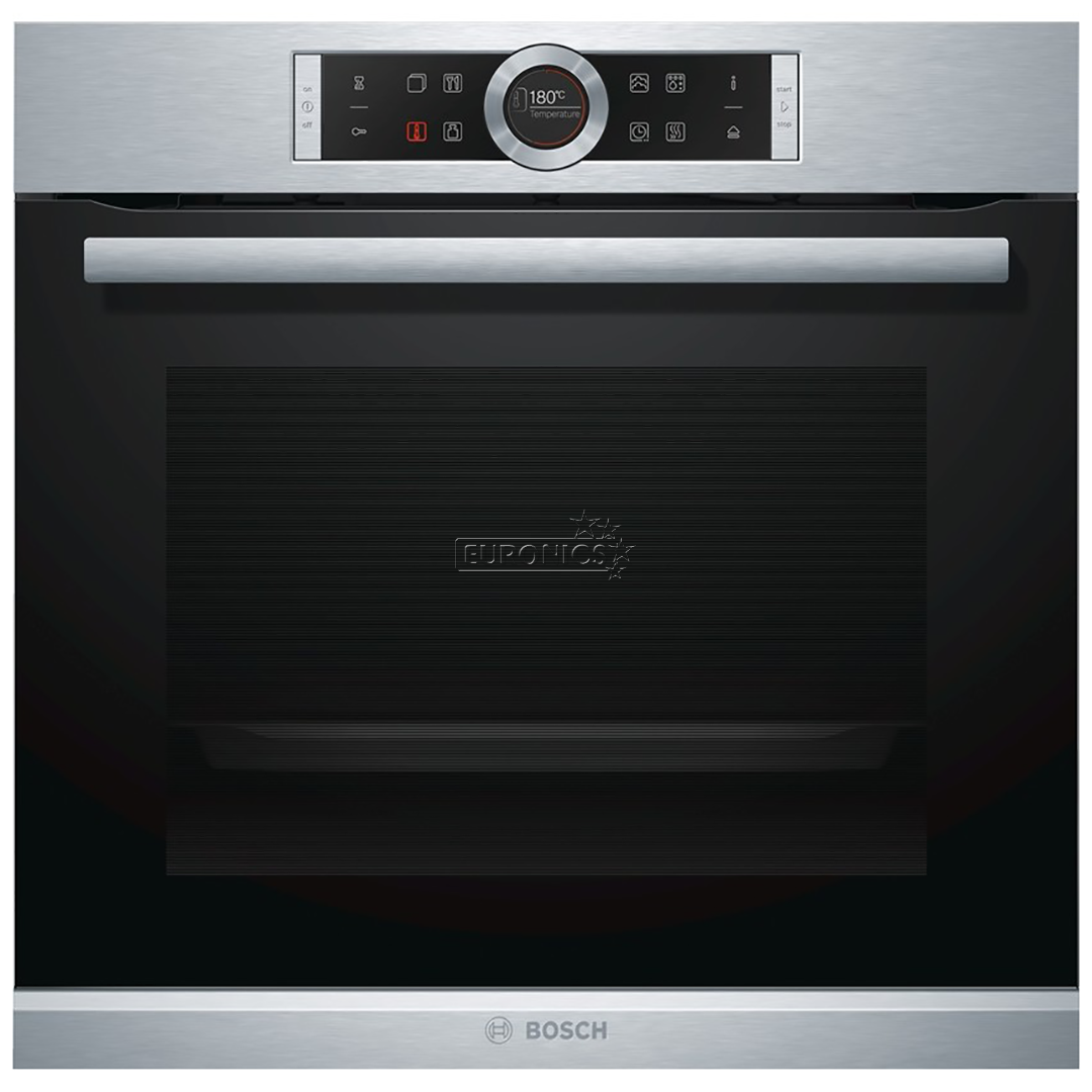 Bosch Serie 8, pyrolytic cleaning, added steam function, 71 L, inox - Built-in Oven