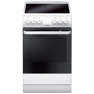 Hansa, 8 programs, 65 L, white - Freestanding Ceramic Cooker