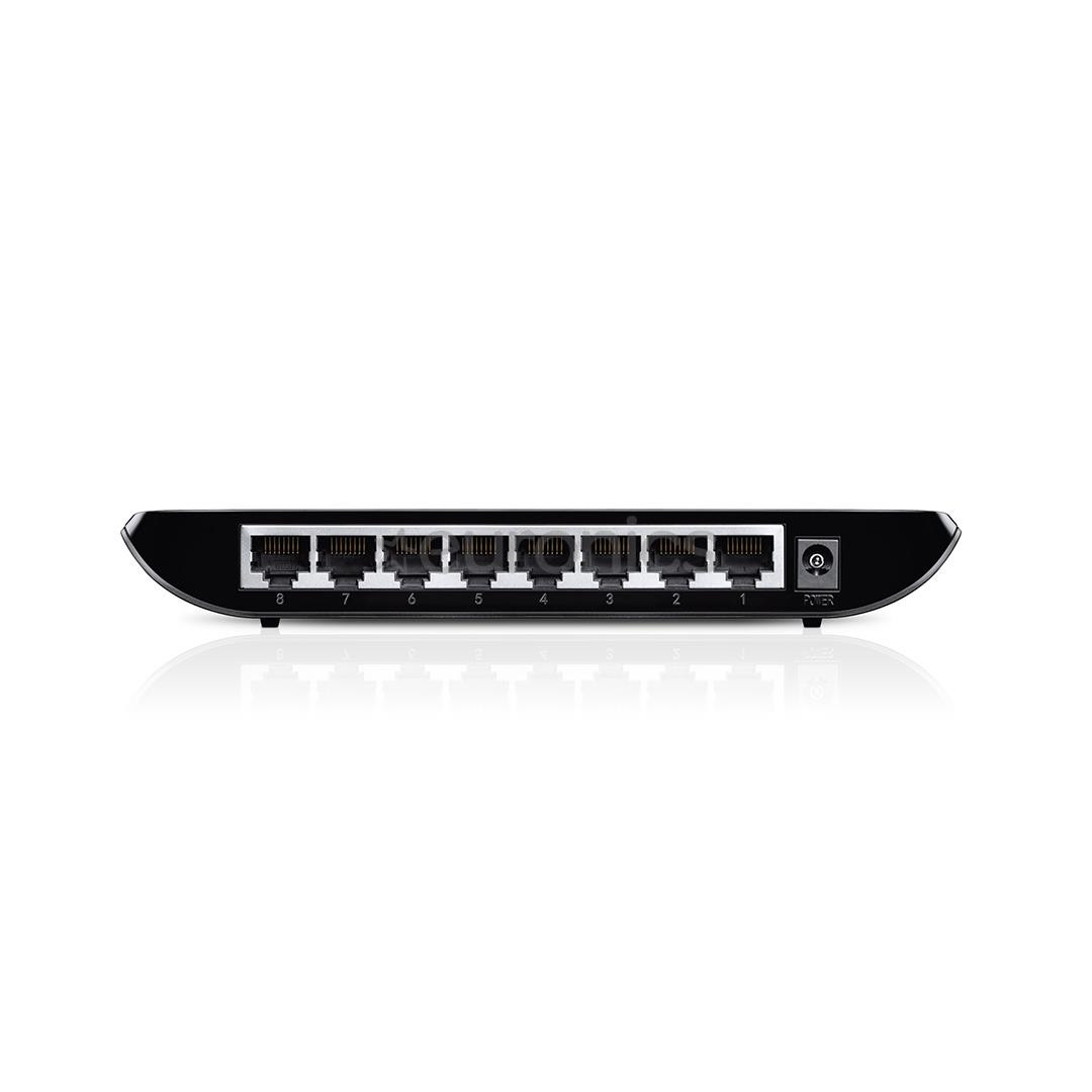 TP-Link TL-SG1008D V8, черный - Настольный коммутатор