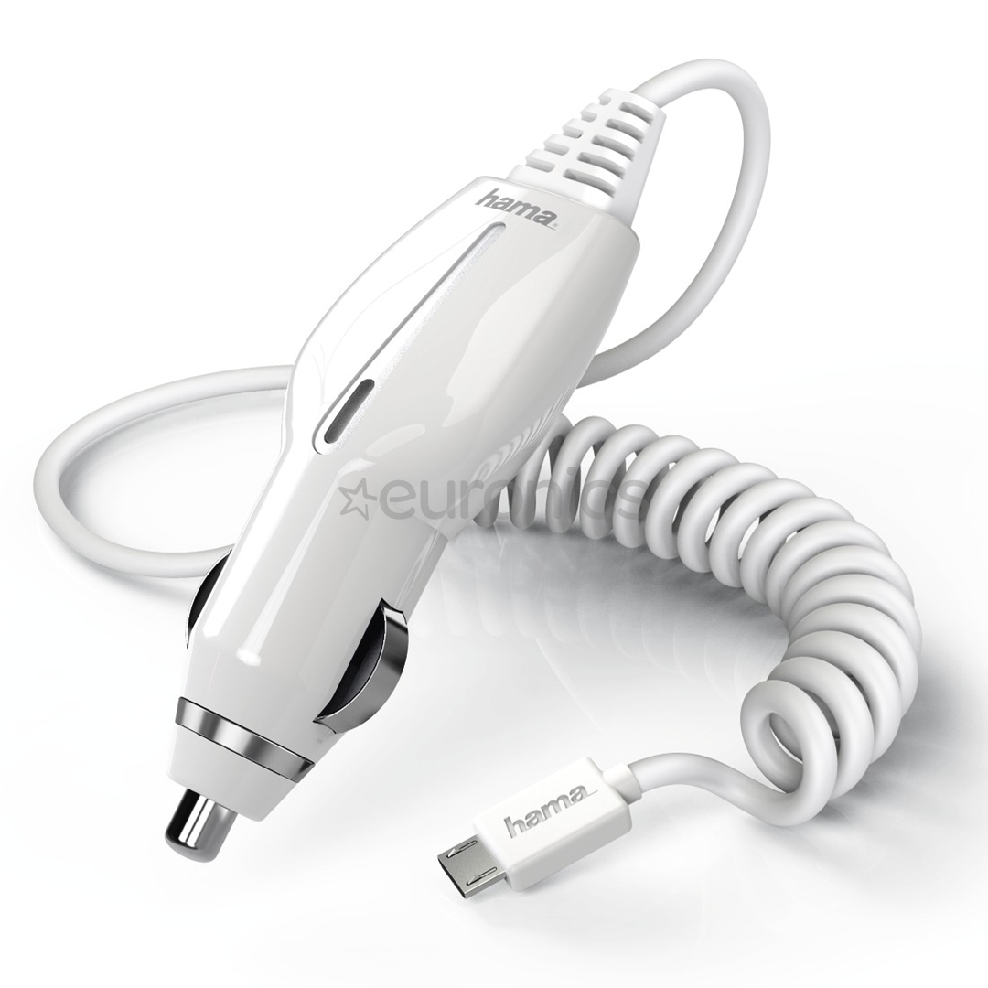 Auto lādētājs microUSB, Hama / 1.2 A