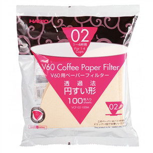 Paper filter V60 02 Hario 100 sheets