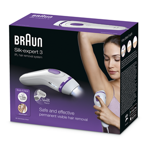 IPL Hair Removal Silk-expert 3, Braun + Gillette Venus Snap