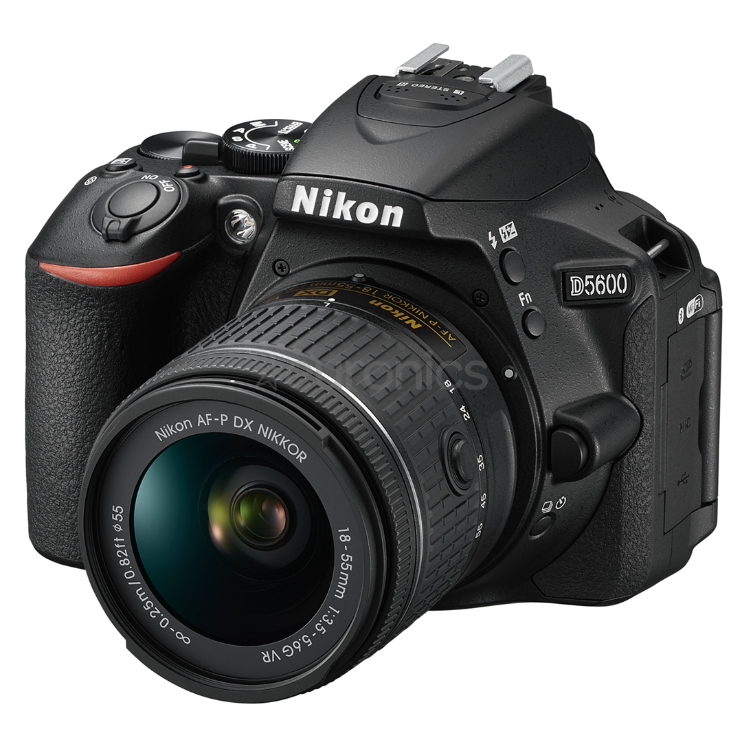 Digitālā spoguļkamera D5600 + objektīvs NIKKOR 18-55 mm