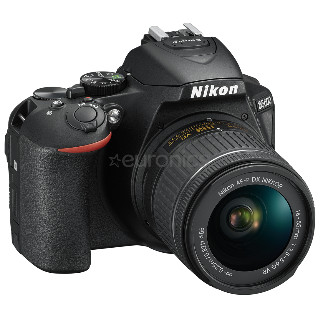 Digitālā spoguļkamera D5600 + objektīvs NIKKOR 18-55 mm