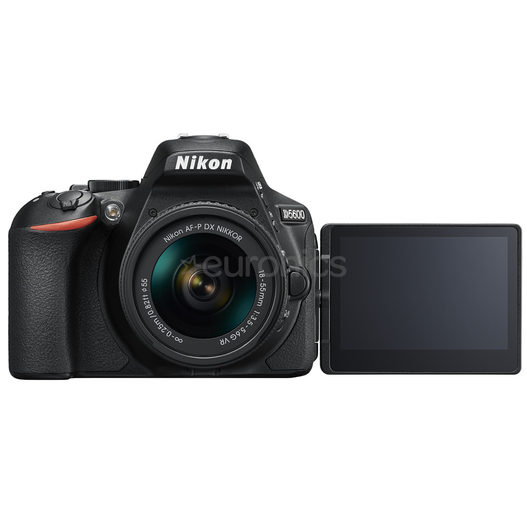 Digitālā spoguļkamera D5600 + objektīvs NIKKOR 18-55 mm