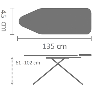 Гладильная доска Brabantia (D, 135 x 45 см)