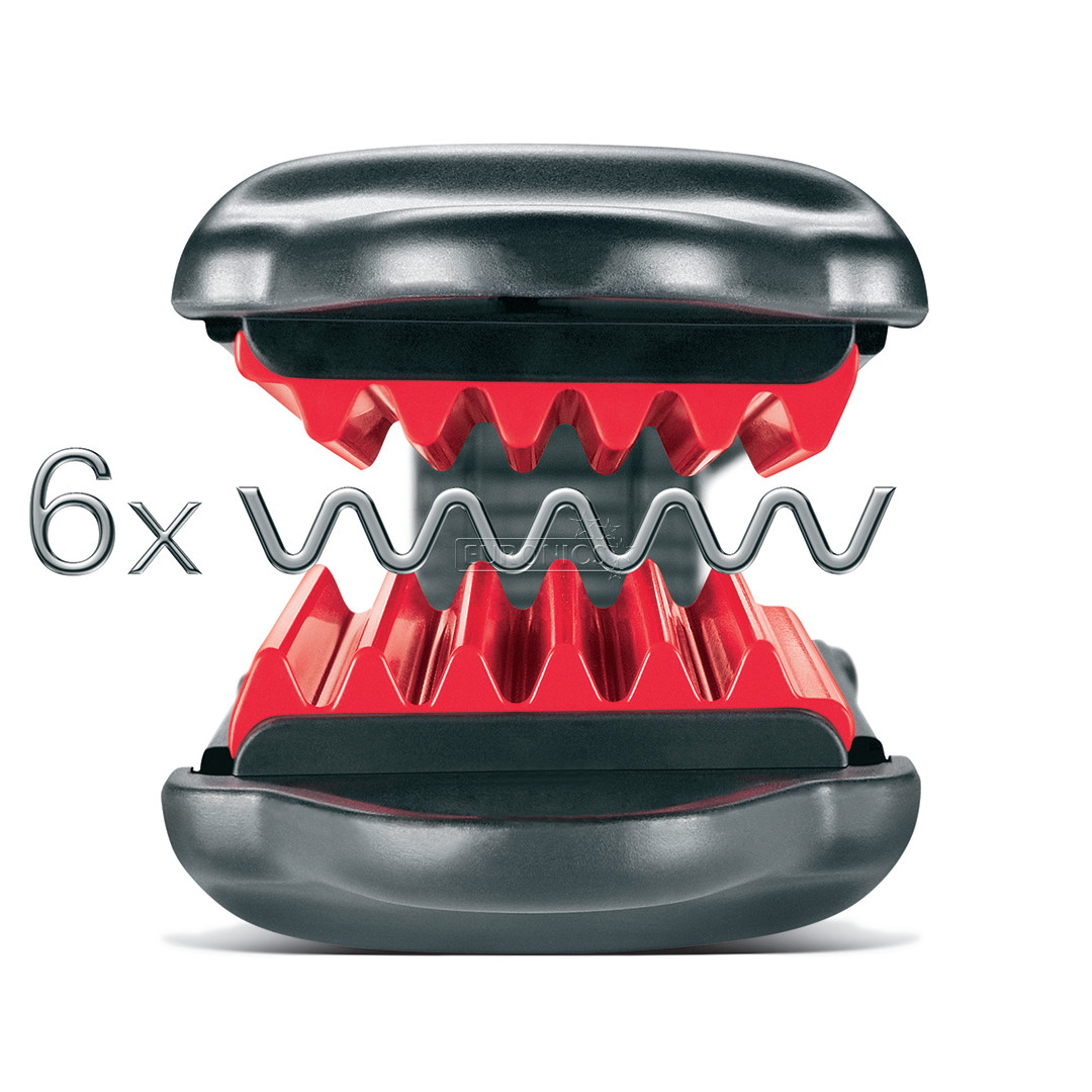 Valera Silhouette, līdz 210° C, melna/sarkana - Matu gofrētājs