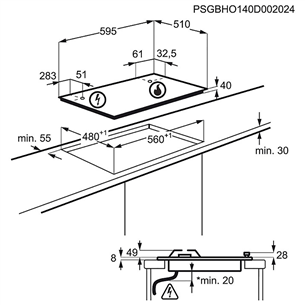 Built - in gas hob AEG