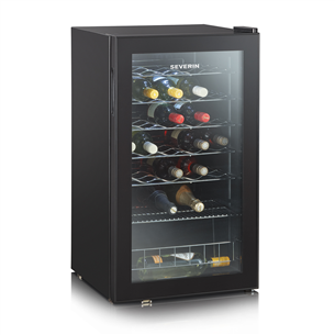 Severin, 33 bottles, height 84 cm, black - Wine Cooler KS9894