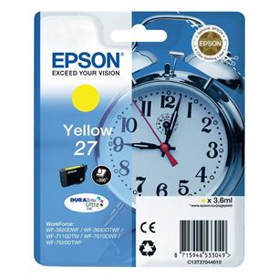 Картридж 27, Epson / желтый C13T27044012