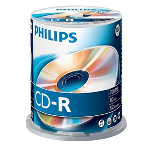 CD-R 700MB, Philips / 100 gab