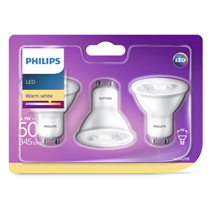 LED spuldze, Philips / GU10, 345 lm / 3 gab.