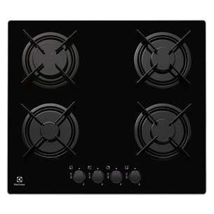 Electrolux 300, width 59 cm, black - Built-in Gas Hob