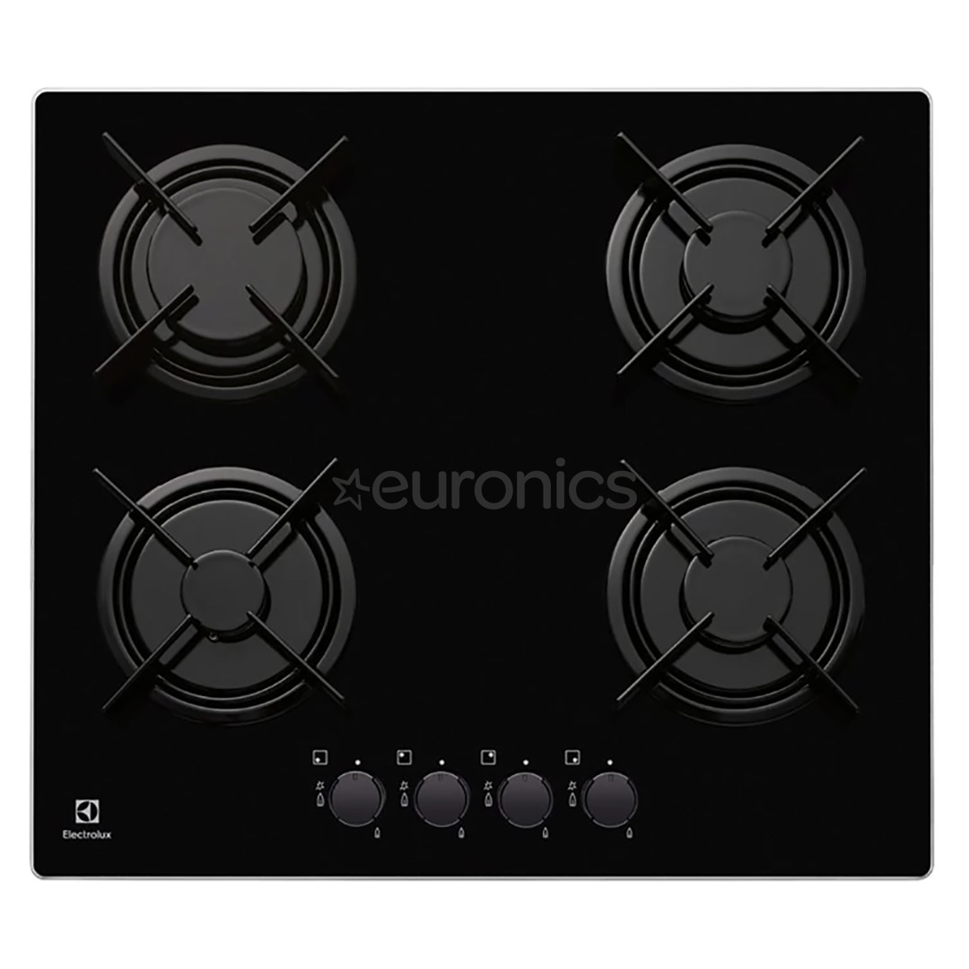 Electrolux 300, width 59 cm, black - Built-in Gas Hob