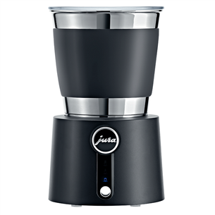 JURA Hot & Cold, melna/nerūsējošā tērauda - Piena putotājs 24019