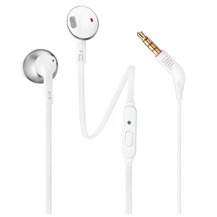 JBL Tune 205, white/silver - In-ear Headphones