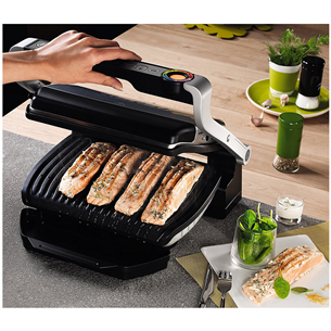 Tefal Optigrill+, 2000 W, melna/nerūsējošā tērauda - Elektriskais grils