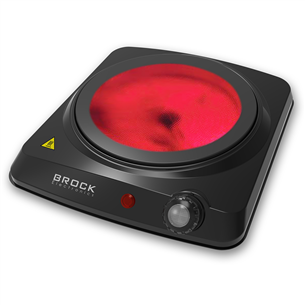 Brock, 1200 W, black - Infrared cooking plate HPI3001