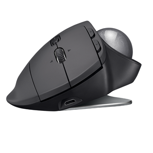 Logitech MX Ergo, black - Wireless Optical Mouse