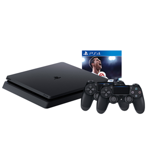 Gaming console Sony PlayStation 4 Slim (1 TB) + DualShock 4 and FIFA 18