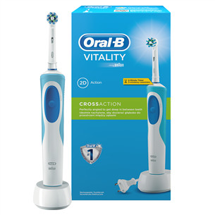 Elektriskā zobu birste Oral-B Vitality CrossAction + maiņas uzgalis, Braun