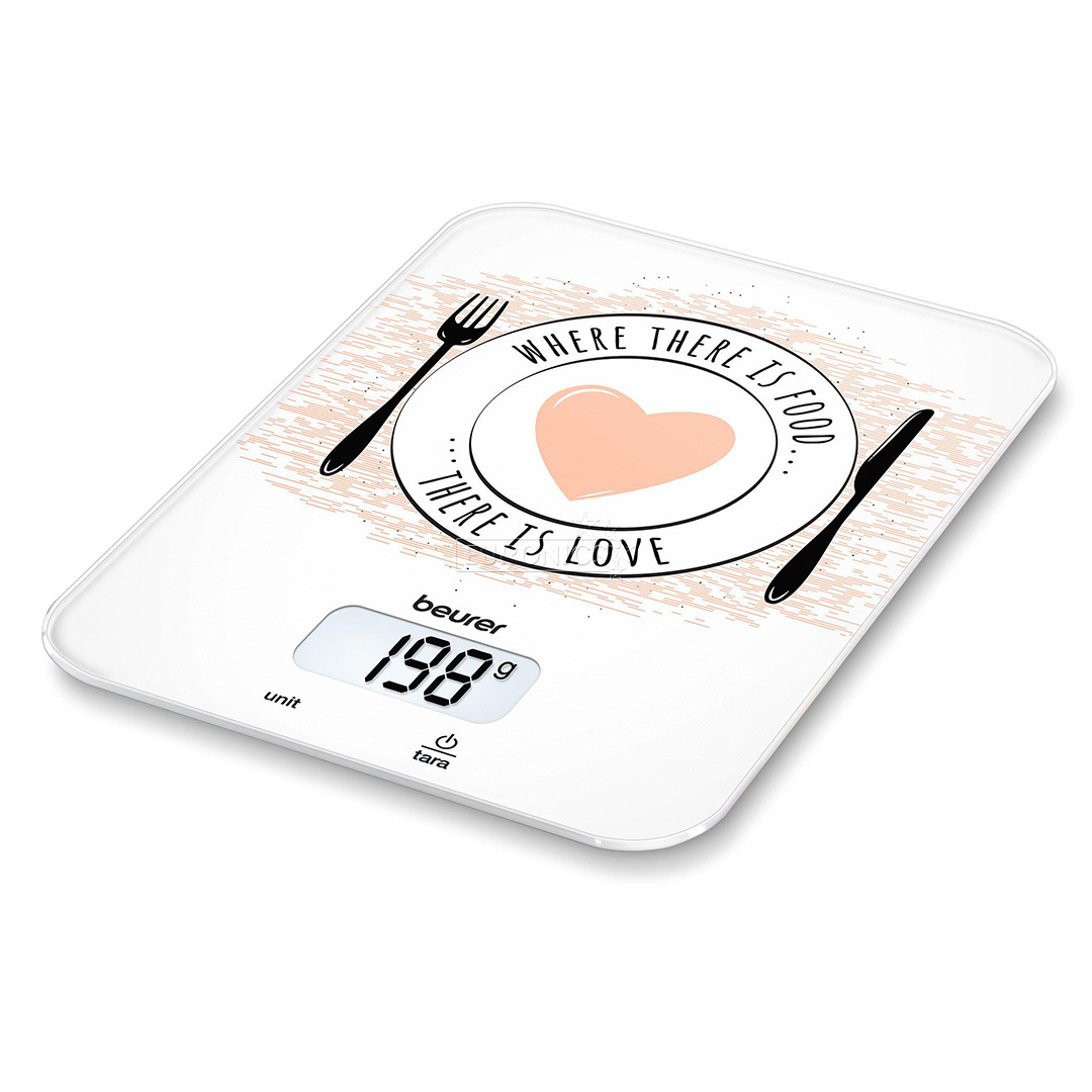 Beurer KS19, līdz 5 kg, balta - Digitālie virtuves svari