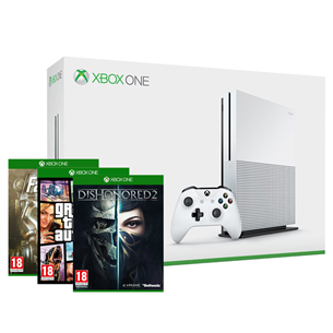 Spēļu konsole Microsoft Xbox One S (500 GB) + 3 spēles