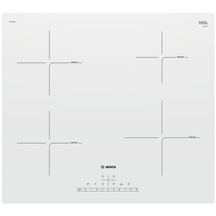 Bosch, ширина 59,2 см, белый - Интегрируемая идукционная варочная панель PUE612FF1J