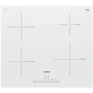 Bosch, platums 59.2 cm, balta - Iebūvējama indukcijas plīts virsma