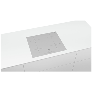 Bosch, platums 59.2 cm, balta - Iebūvējama indukcijas plīts virsma