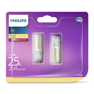 LED spuldze G9, Philips / 2 gab.