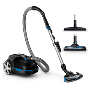 Philips Performer Active, 900 W, melna/zila - Putekļu sūcējs