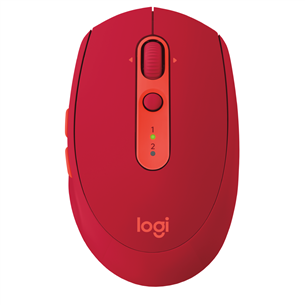 Logitech M590 Silent, sarkana - Bezvadu datorpele