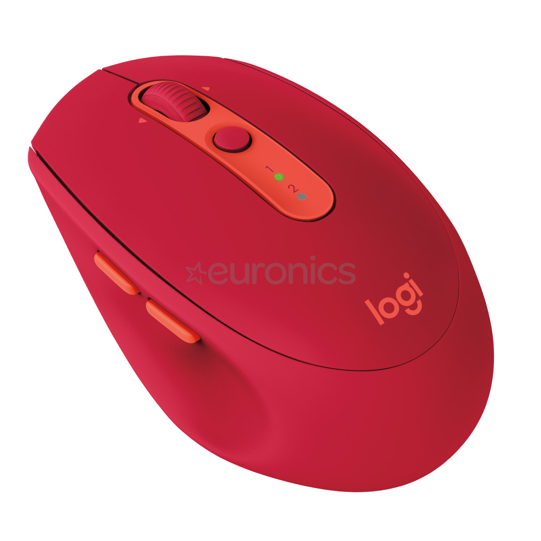 Logitech M590 Silent, sarkana - Bezvadu datorpele