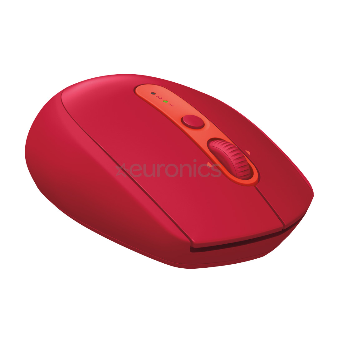 Logitech M590 Silent, sarkana - Bezvadu datorpele