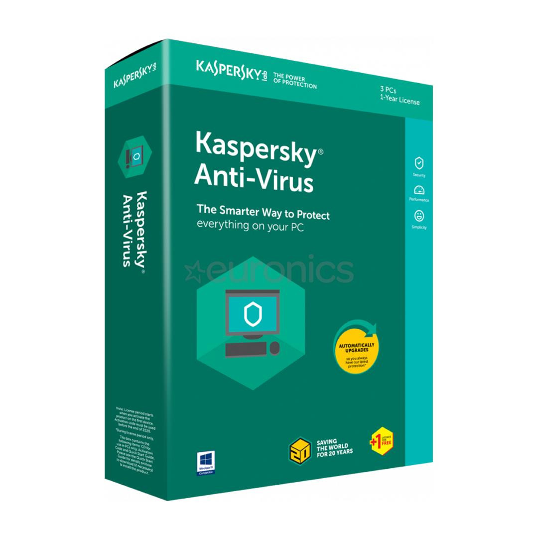 Kaspersky Anti-Virus 2018 1PC / 1year