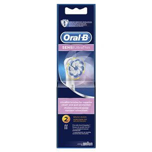 Braun Oral-B Sensi Ultra Thin, 2 gab., balta - Uzgaļi elektriskajai zobu birstei EB60-2