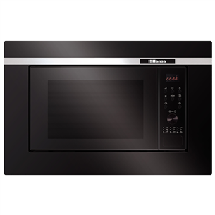 Hansa, 20 L, black/silver - Built - in microwave oven with grill AMG20BFH