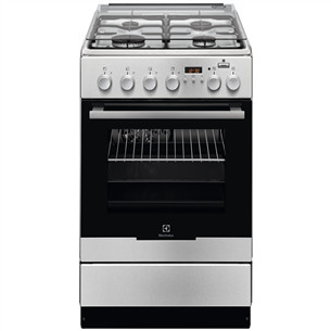 Gāzes plīts ar elektrisko cepeškrāsni, Electrolux (50 cm)
