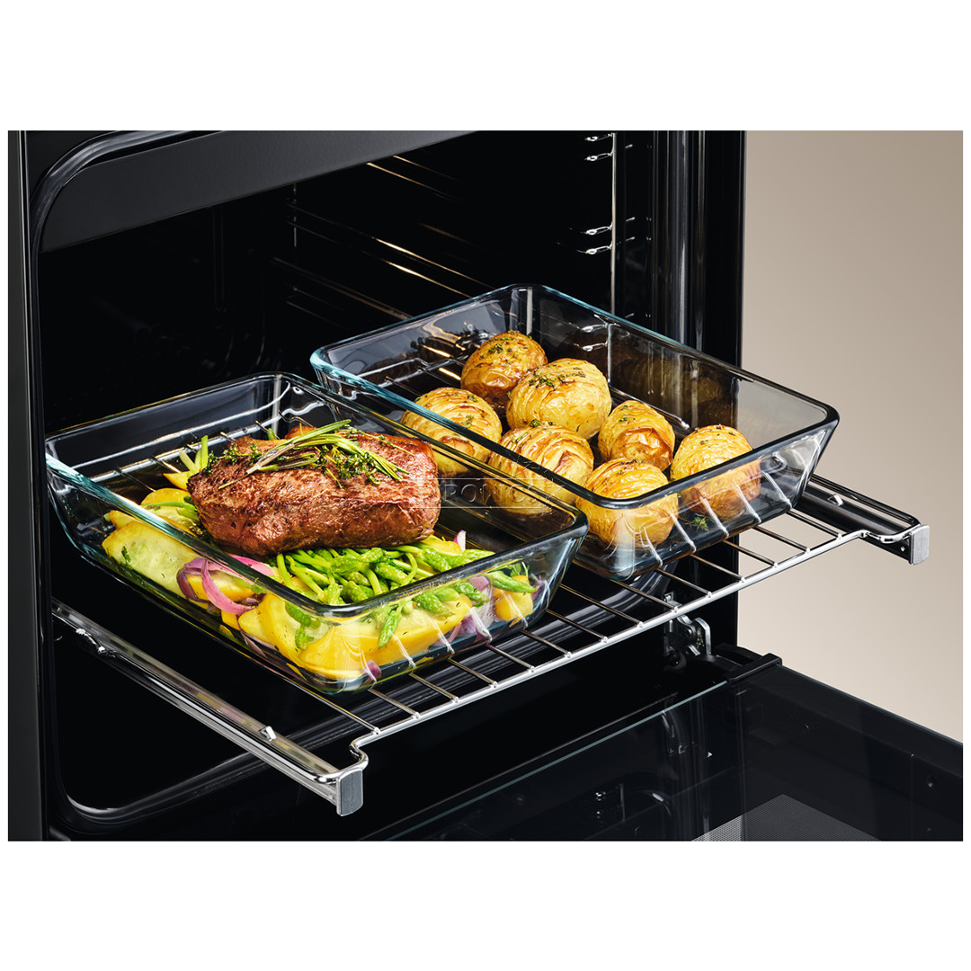 Gāzes plīts ar elektrisko cepeškrāsni, Electrolux (50 cm)