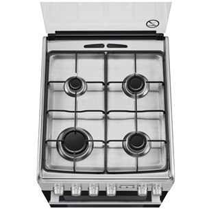 Gāzes plīts ar elektrisko cepeškrāsni, Electrolux (50 cm)