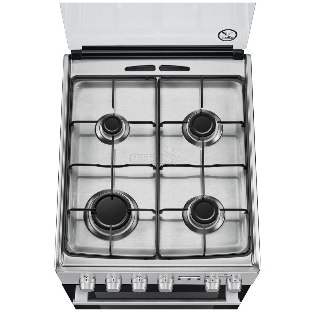 Gāzes plīts ar elektrisko cepeškrāsni, Electrolux (50 cm)