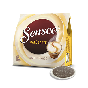 Senseo® JDE cafe latte, 8 порций - Кофейные подушечки 4047046006098