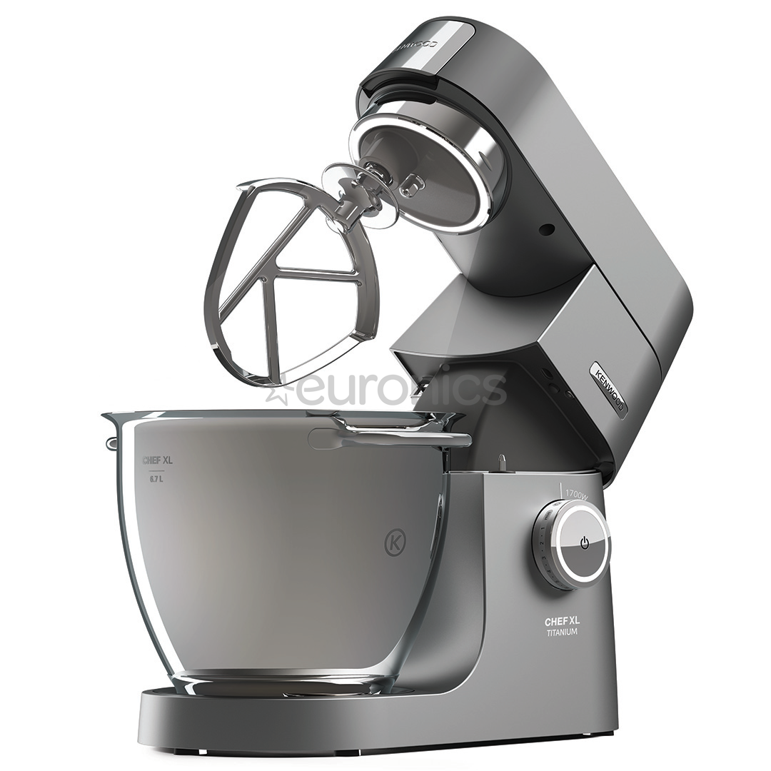Kenwood Chef Titanium XL, 6.7 L/1.6 L, 1700 W, silver - Food processor