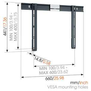 TV wall mount Vogels (40-65")