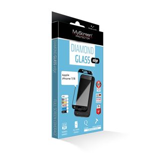 Aizsargstikls Diamond glass edge priekš iPhone 7/8, MSC