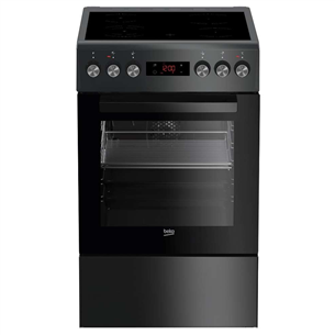 Beko, 60 L, black - Freestanding Ceramic Cooker FSE57310GAS